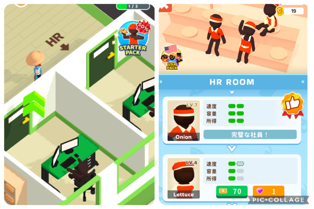 ピザレディー攻略：HR（人事部）でのスタッフ雇用と能力強化の目安