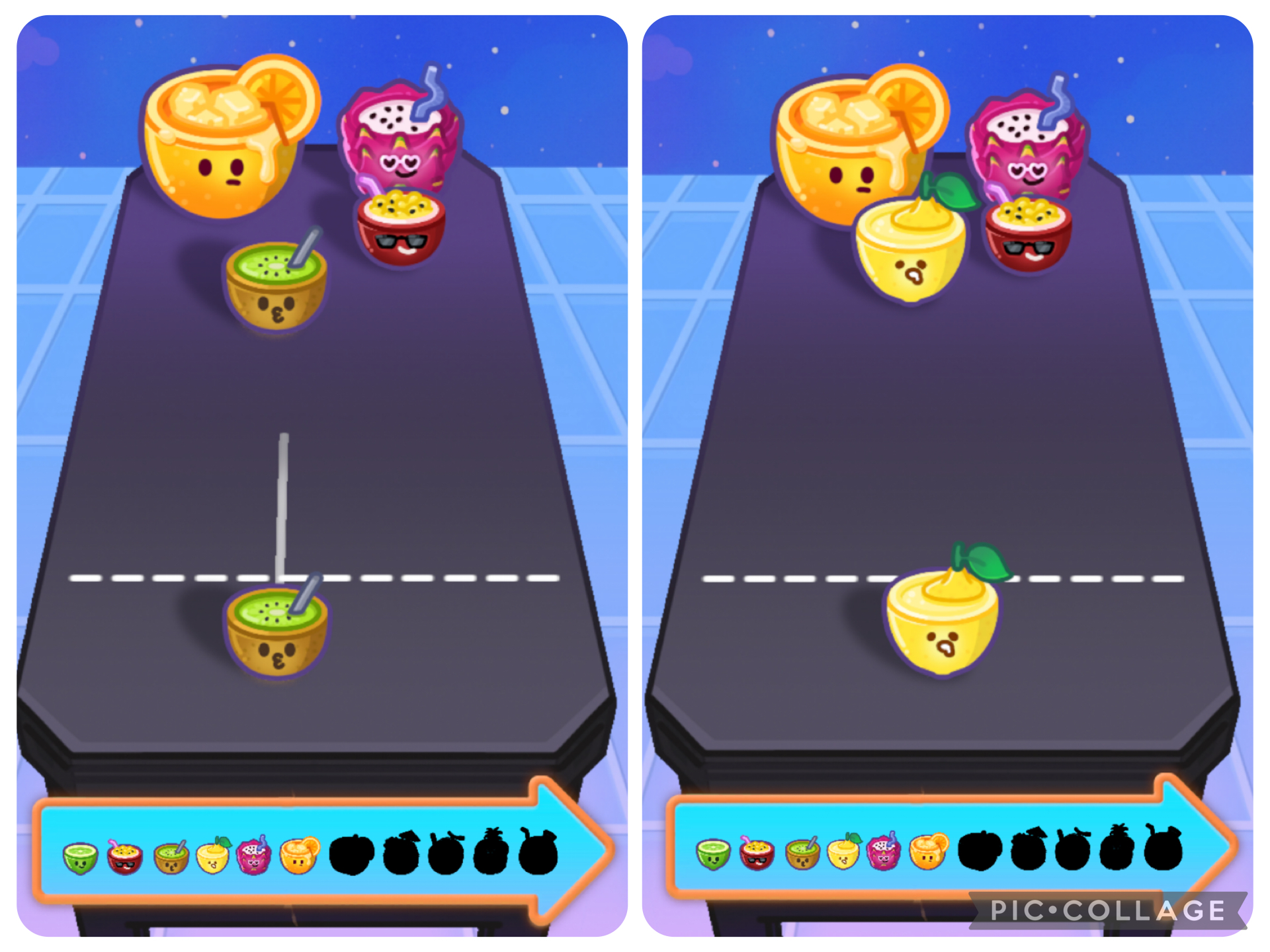 star fruit juice(スターフルーツジュース)の基本的なゲーム性を示す画像