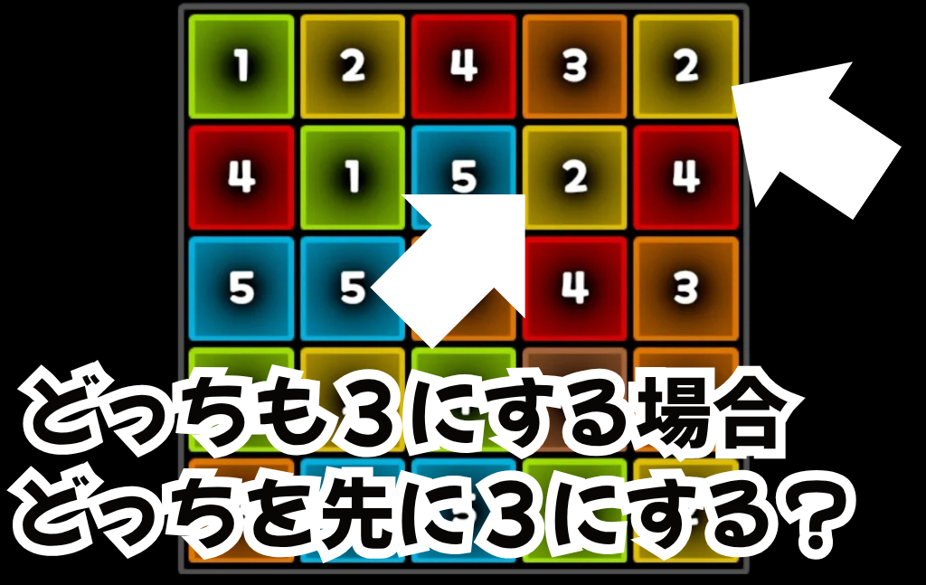 どっちを先に3にすべきか?理解を進めるための解説画像